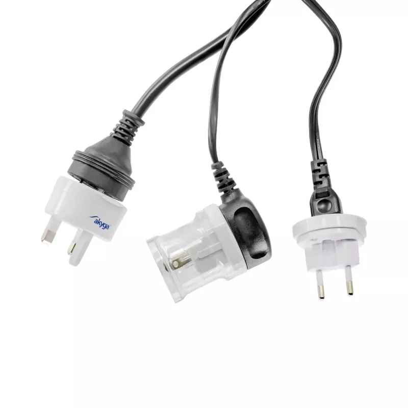 Adattatore universale da viaggio Akyga AK-AD-61, mondiale, 10 A, bianco