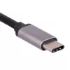 Adattatore Akyga AK-AD-65 da USB-C a Ethernet Gigabit, RJ45, 15 cm, argento