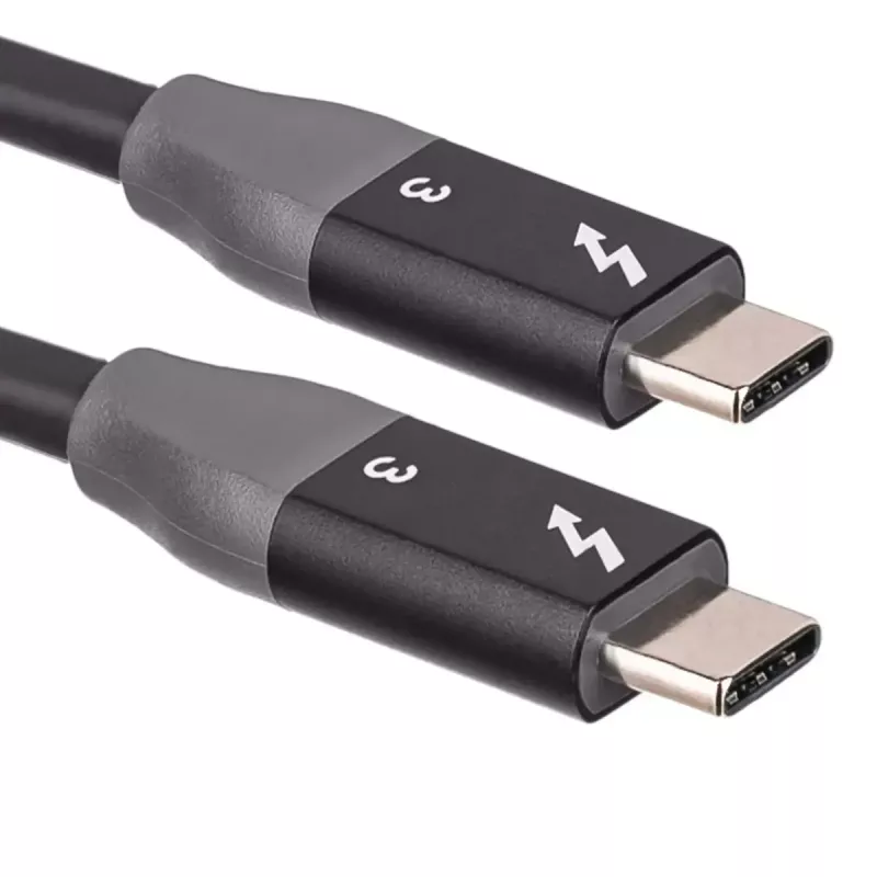 Cavo Akyga AK-USB-34 da USB-C a USB-C Thunderbolt 3, 40 Gbit/s, 100 W, 1,5 m, nero