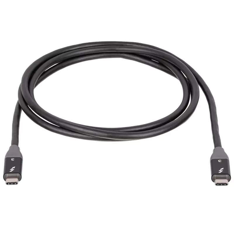 Cavo Akyga AK-USB-34 da USB-C a USB-C Thunderbolt 3, 40 Gbit/s, 100 W, 1,5 m, nero