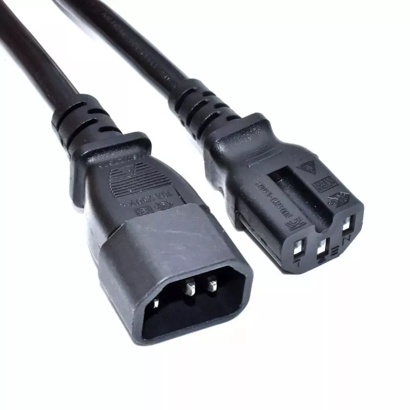Cavo di alimentazione server Akyga AK-UP-06 IEC C14 a C15, 1,8 m, nero