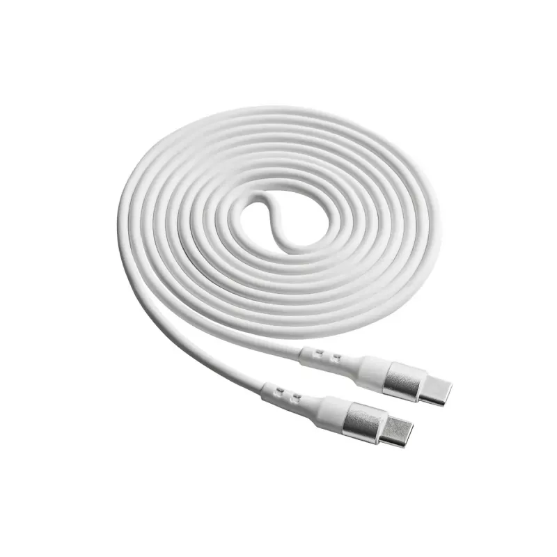 Cavo USB-C a USB-C Akyga AK-USB-41, USB 2.0, 60 W, 1,8 m, bianco