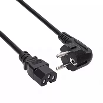 Cavo di alimentazione server Akyga AK-UP-08, CEE 7/7 a IEC C15, rame 3 x 1 mm², 1,8 m, nero