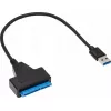 Cavo adattatore SATA a USB-A 3.0 Akyga AK-CA-86 per unità da 2,5 pollici, 0,3 m, nero