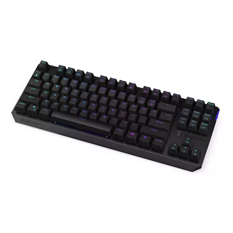 Tastiera ENDORFY Thock TKL Wireless Red meccanica RGB LED 87 tasti