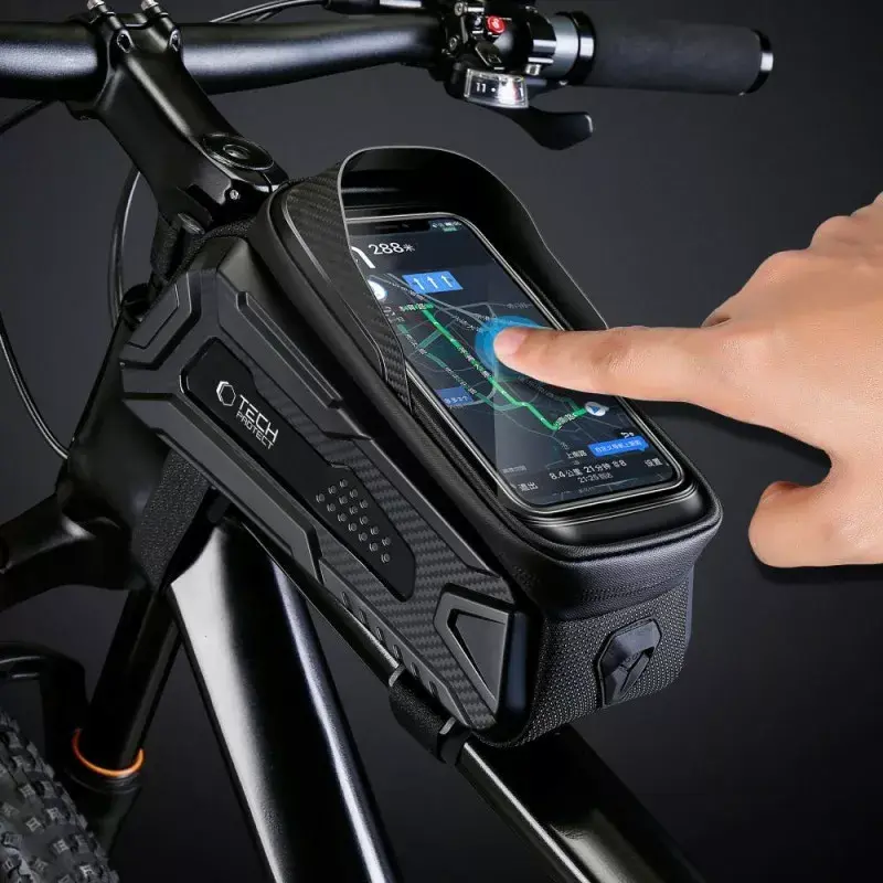 Supporto bici Tech-Protect V2 L nero per telefoni — supporto manubrio per telefono, dimensione regolabile