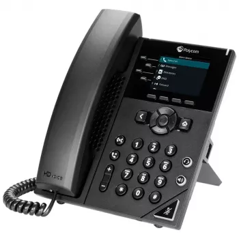 Telefono IP Poly 250 nero 4 linee LCD 2200-48820-025