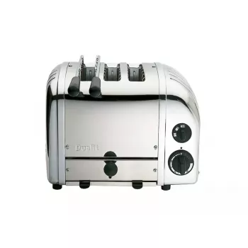 Tostapane 3 fette Dualit Combi 2+1S, 1700 W, alluminio argento/acciaio inox