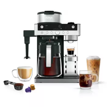 Macchina per caffè a goccia Ninja CFN802EU — semiautomatica, serbatoio acqua 1,8 litri, 1550 W, nera