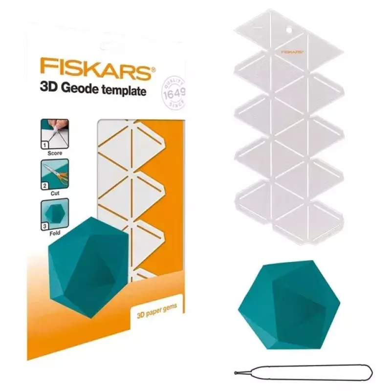 Stencil sagoma Fiskars 1059566 bianco plastica per adulti e bambini