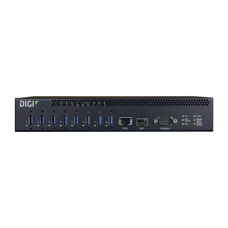 Hub USB Digi AW08-G300 USB 3.2 Gen 1 10000 Mbit/s nero