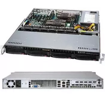 Case server Supermicro SuperChassis 813MF2TQC-505CB 1U, alimentatore 500 W, nero