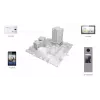 Videocitofono Hikvision DS-KD8003-IME1(B)/NS 2 MP nero acciaio inox