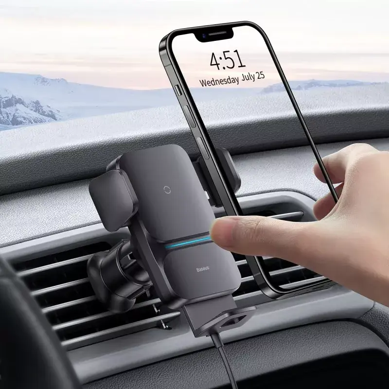 Supporto attivo Baseus Wisdom supporto auto caricatore wireless