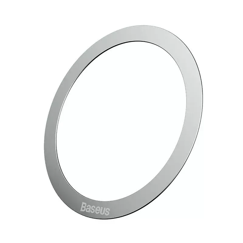 Anello magnetico Baseus serie Halo argento — 2 pz. anelli per telefono