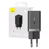 Caricatore da parete Baseus GaN5 40 W, 2x USB-C (nero)