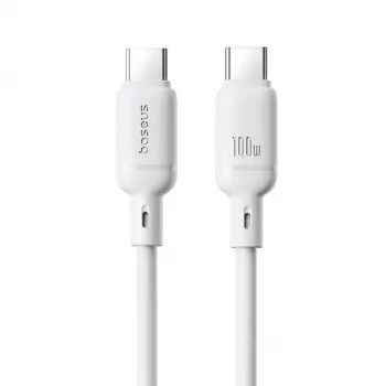 Cavo USB-C a USB-C Baseus Rychlonabíjecí Silky 1 m 100 W bianco