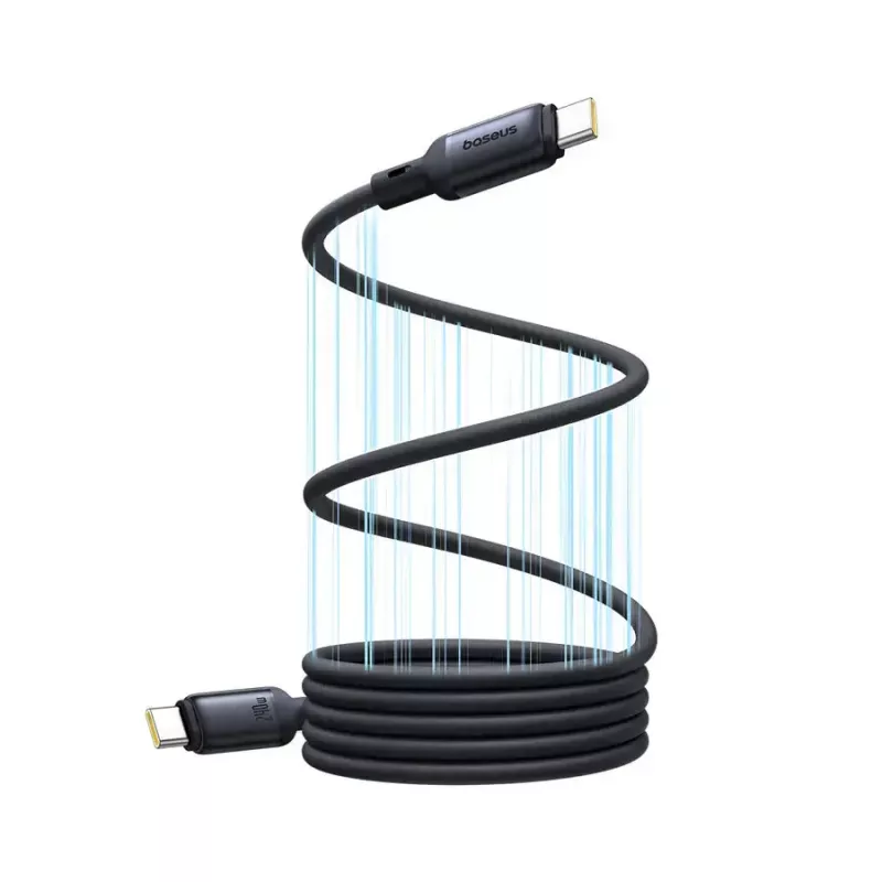 Cavo USB-C a USB-C Baseus PicoGo 1 m, nero, trasferimento dati fino a 0,48 Gbit/s