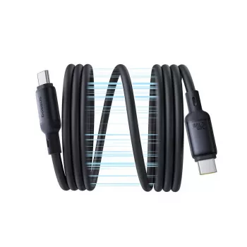 Cavo USB-C a USB-C Baseus PicoGo 1 m, nero, trasferimento dati fino a 0,48 Gbit/s