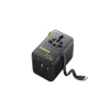 Caricatore Baseus EnerCore CG11 — caricatore rapido AC da interno, 2x USB‑C, cavo 1 m, nero