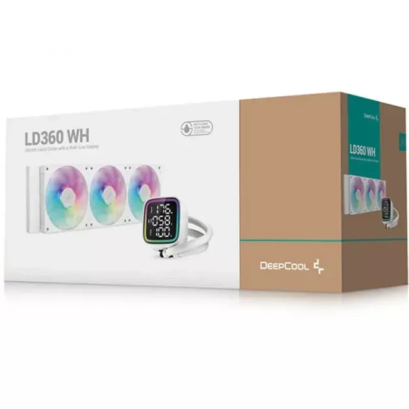 Dissipatore a liquido per CPU DeepCool LD360 bianco con radiatore da 360 mm