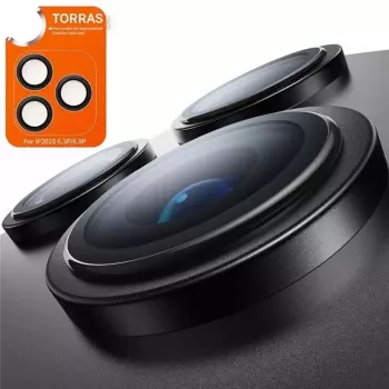 Protezione obiettivo fotocamera TORRAS LensGuard per iPhone 17 Pro Max, nero