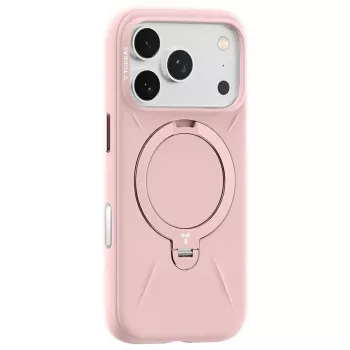 Custodia per cellulare Torras Ostand Spin Softune Series per iPhone 17 Pro – rosa