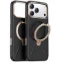 Custodia per cellulare Torras Ostand Spin Vegskin Series per iPhone 17 Pro Max, nero