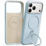Custodia per cellulare Torras Ostand Spin Softune Series per iPhone 17 Pro in azzurro