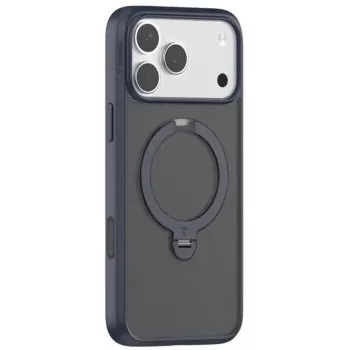 Custodia per cellulare Torras Ostand Spin Series per iPhone 17 Pro, blu navy