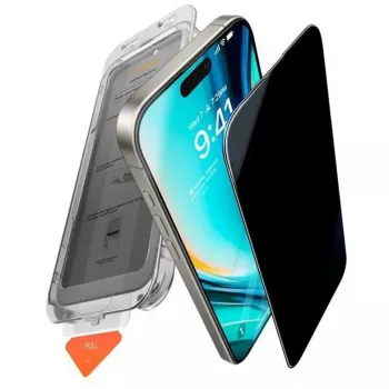 Pellicola privacy Torras Privacy INSTALL MASTER per iPhone 17 Air — nero