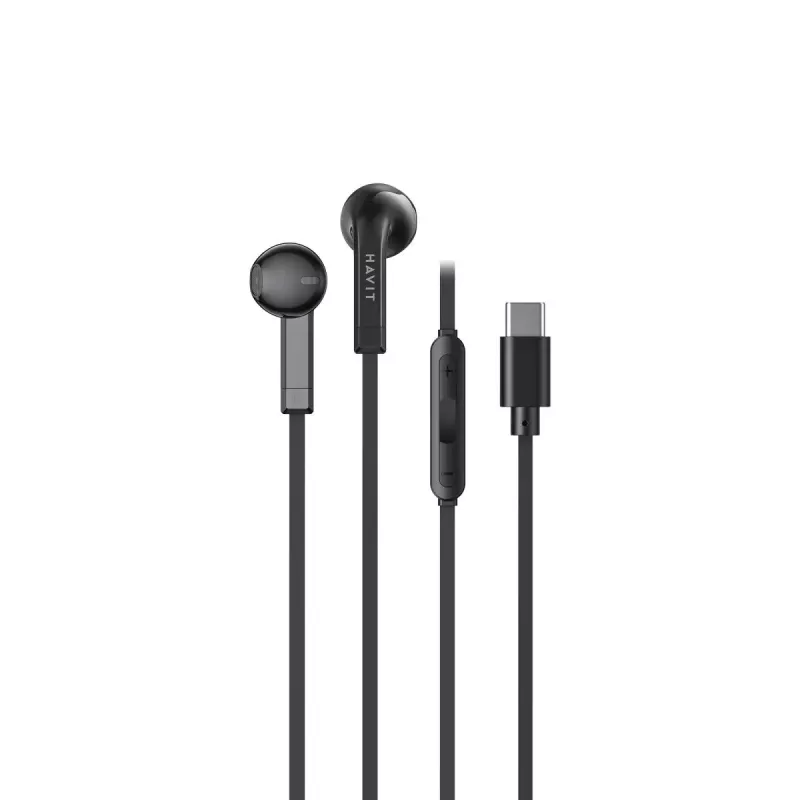 Cuffie in-ear con filo HAVIT E336C — cavo 1,2 m, nero