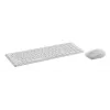 Set tastiera e mouse RAPOO 9310M — tastiera full-size wireless (RF + Bluetooth), bianco, mouse incluso