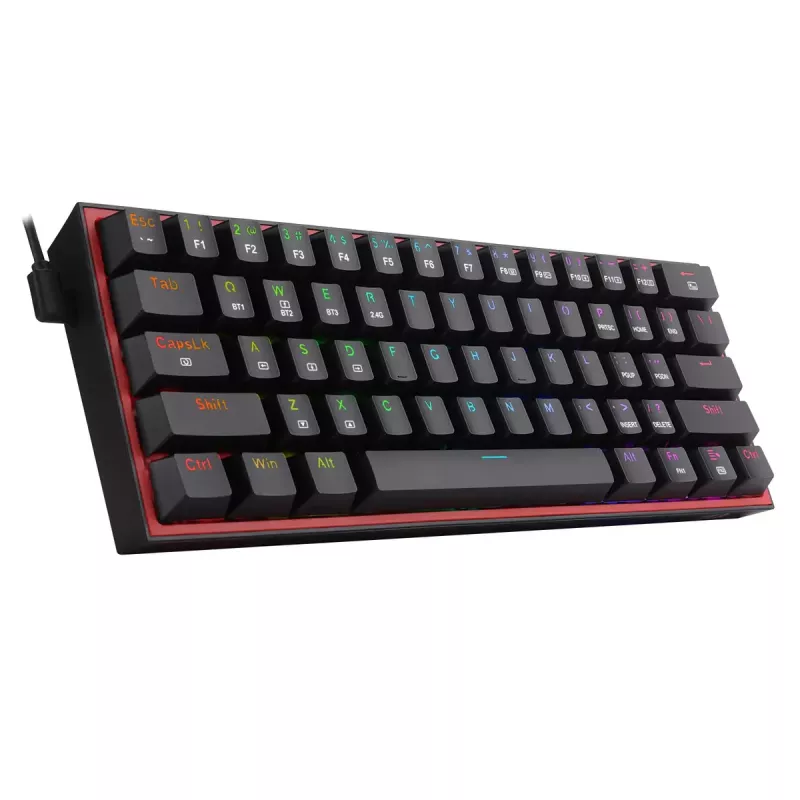 Tastiera REDRAGON FIZZ PRO K616-RGB B Gaming USB RF Wireless Bluetooth QWERTY nero rosso