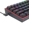 Tastiera REDRAGON FIZZ PRO K616-RGB B Gaming USB RF Wireless Bluetooth QWERTY nero rosso