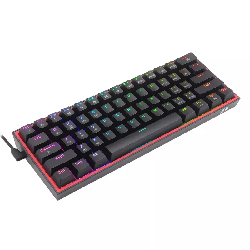 Tastiera REDRAGON FIZZ PRO K616-RGB B Gaming USB RF Wireless Bluetooth QWERTY nero rosso