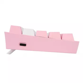 Tastiera meccanica REDRAGON K617-Fizz RGB – USB con filo, rosa/bianco, cavo 1,5 m