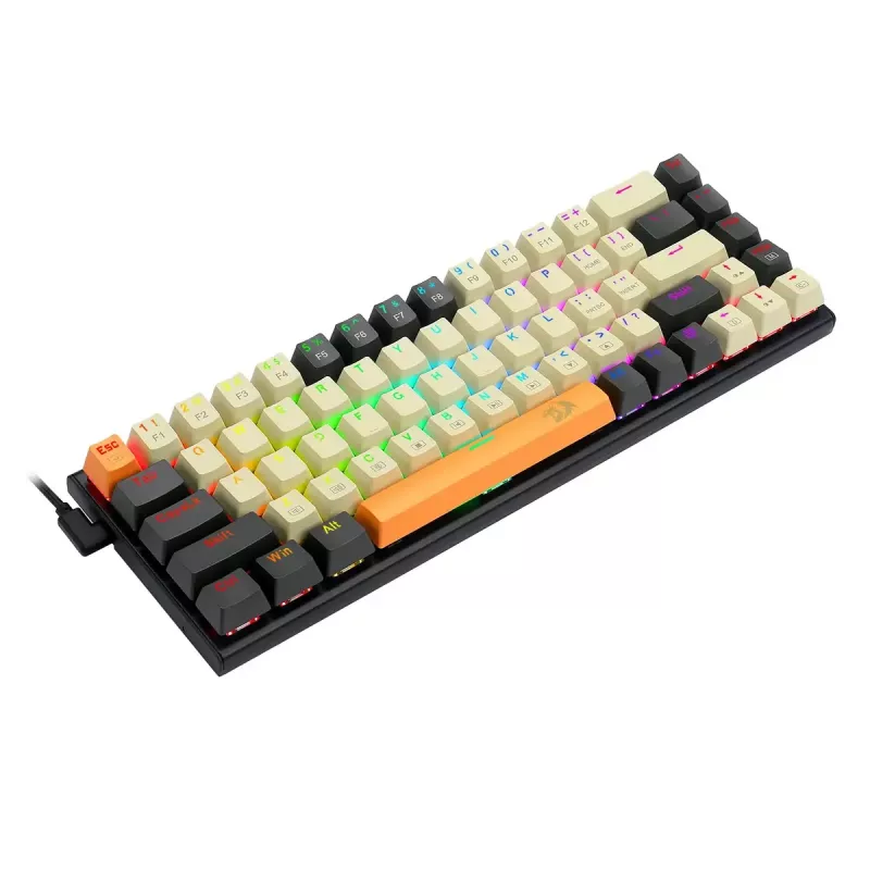 Tastiera REDRAGON K633CGO-RGB Ryze Mechanical USB con filo nero bianco