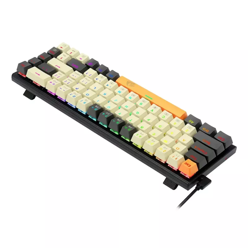 Tastiera REDRAGON K633CGO-RGB Ryze Mechanical USB con filo nero bianco