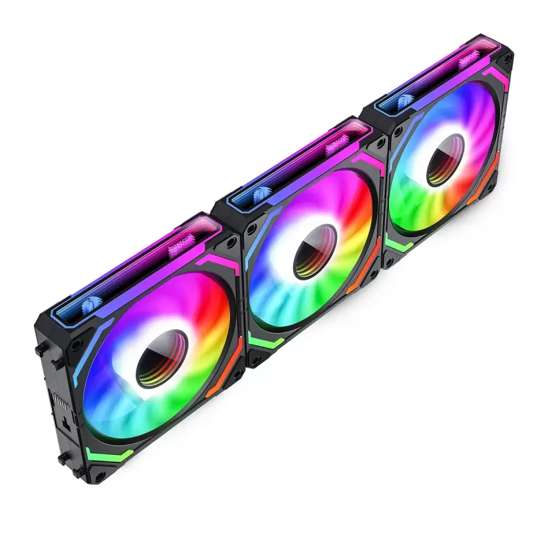 Redragon GC-F012 set di ventole per case da 120 mm, confezione da 3