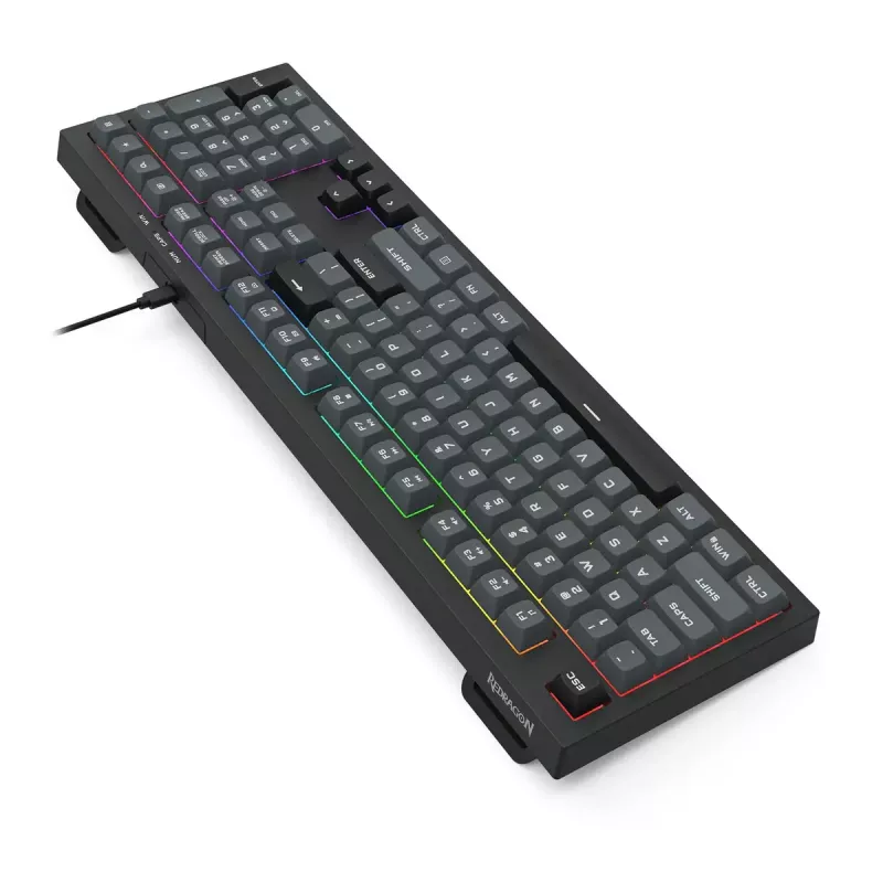 Tastiera REDRAGON K518-RGB-GB Crux USB con filo nero membrana