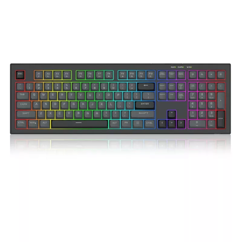 Tastiera REDRAGON K518-RGB-GB Crux USB con filo nero membrana