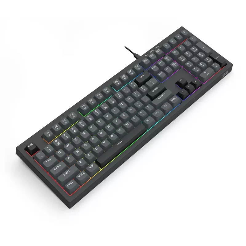 Tastiera REDRAGON K518-RGB-GB Crux USB con filo nero membrana