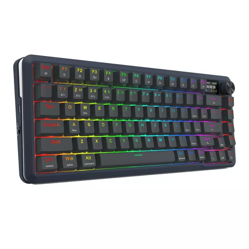 Tastiera meccanica REDRAGON K708-RGB-PRO con USB, RF Wireless e Bluetooth, cavo 1,5 m, nero, 0,76 kg