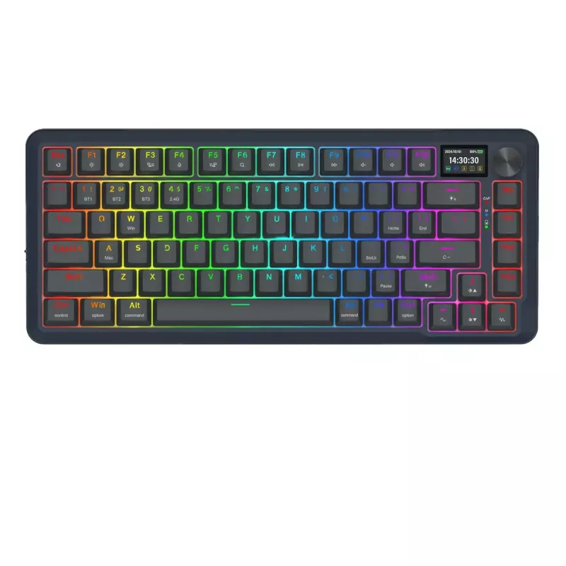 Tastiera meccanica REDRAGON K708-RGB-PRO con USB, RF Wireless e Bluetooth, cavo 1,5 m, nero, 0,76 kg