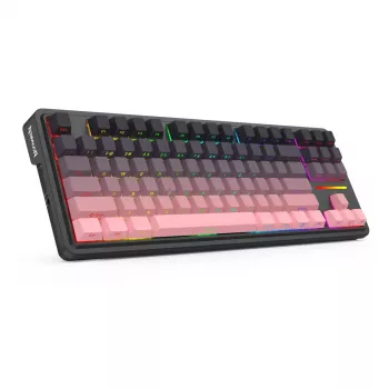 Tastiera meccanica REDRAGON Antonium Pro K728SP-RGB-PRO — USB, RF Wireless, Bluetooth, nero/rosa