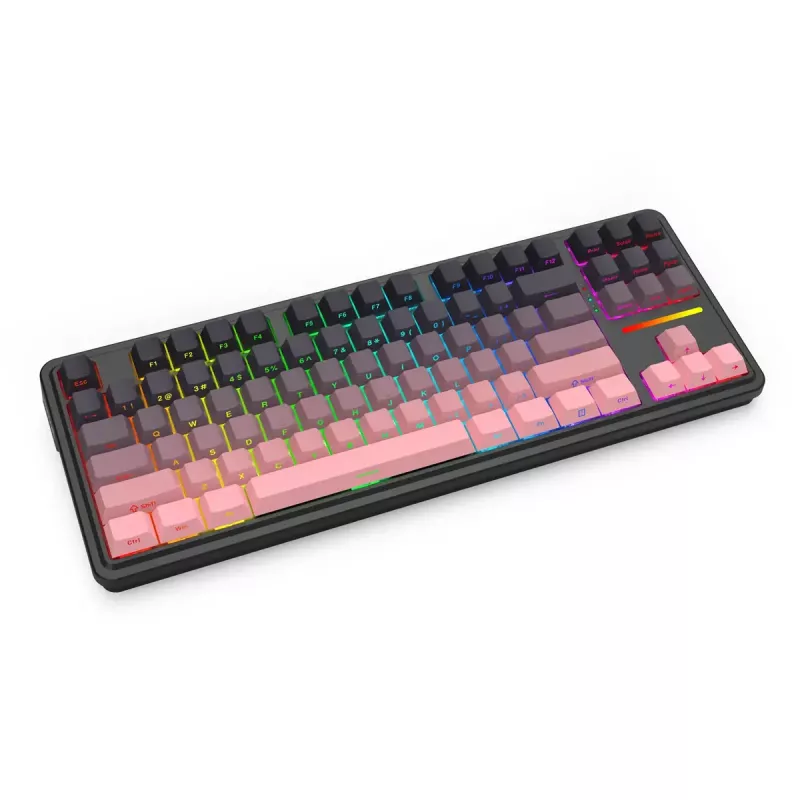 Tastiera meccanica REDRAGON Antonium Pro K728SP-RGB-PRO — USB, RF Wireless, Bluetooth, nero/rosa