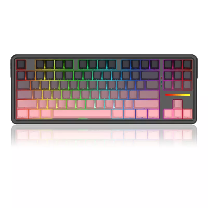 Tastiera meccanica REDRAGON Antonium Pro K728SP-RGB-PRO — USB, RF Wireless, Bluetooth, nero/rosa