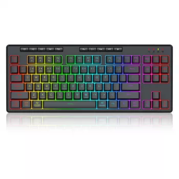 REDRAGON K516RGB-PRO SHIVA PRO 87 tastiera USB RF Wireless Bluetooth nero