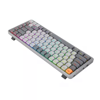 Tastiera meccanica REDRAGON K652GG-RGB-PRO con filo wireless Bluetooth grigio